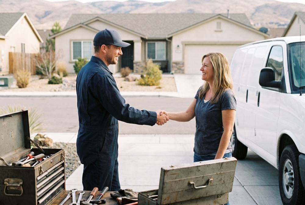 Explaining repair to owner